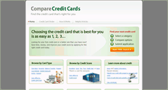 Desktop Screenshot of comparecreditcards.com